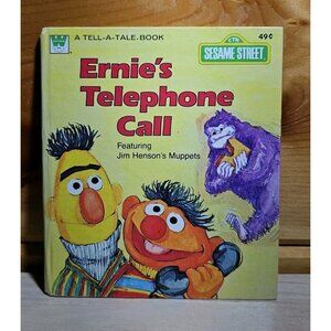 1978 Ernie’s Telephone Call Muppets Sesame Street Mini Children’s Book